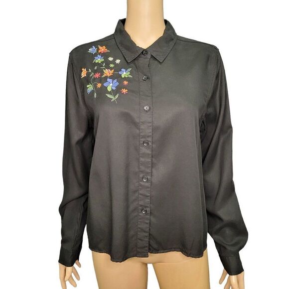 BeachLunchLounge Collection Women's Button Down Shirt (Size L) - Picture 1 of 6